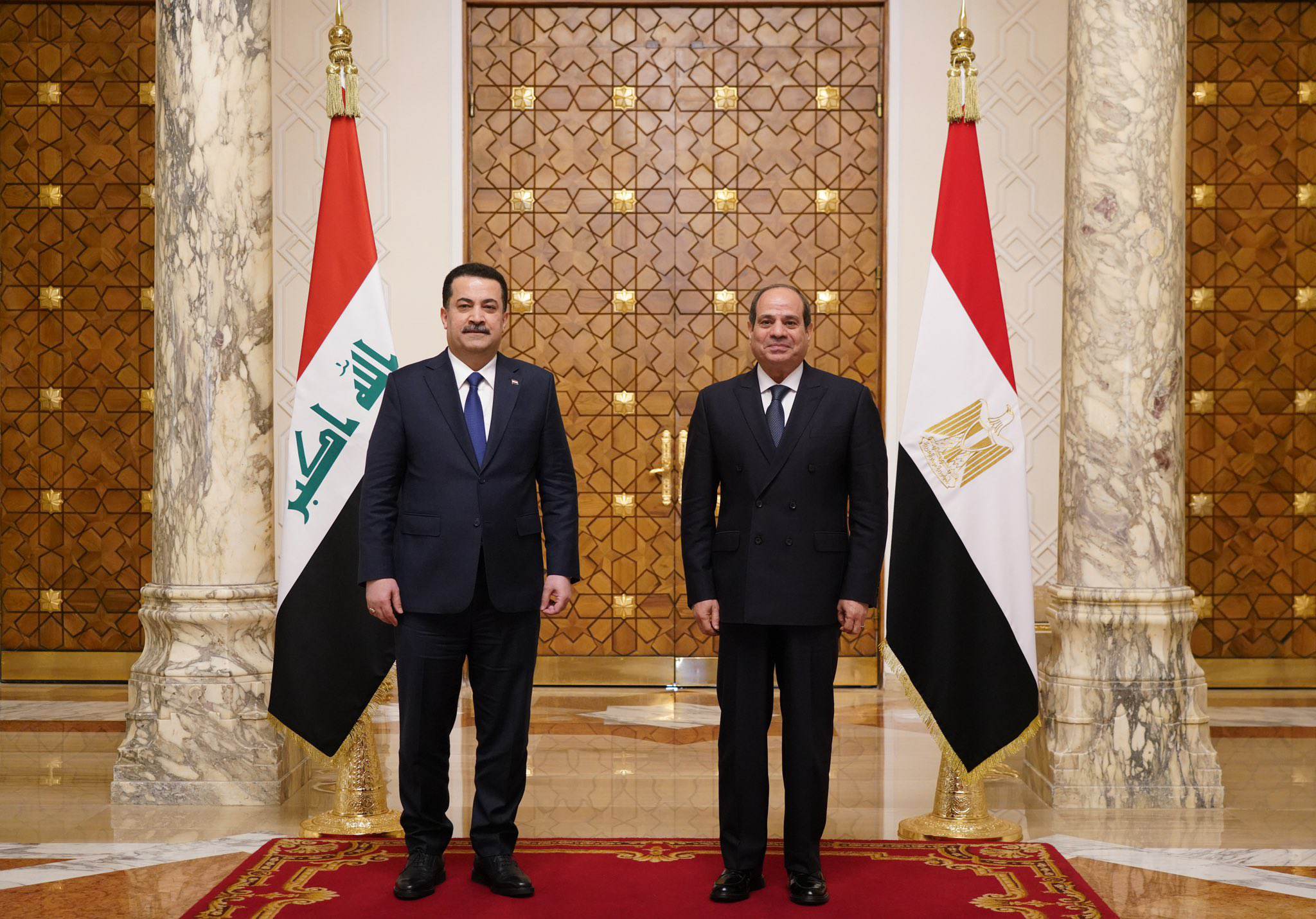 السيسي: مصر تدعم أمن واستقرار العراق وتعتز بالعلاقات الاستراتيجية بين البلدين