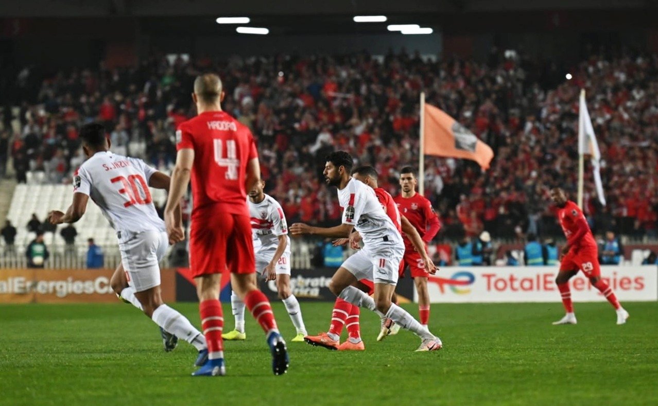 الزمالك يخسر بثنائية من شباب بلوزداد ويودع دوري الأبطال