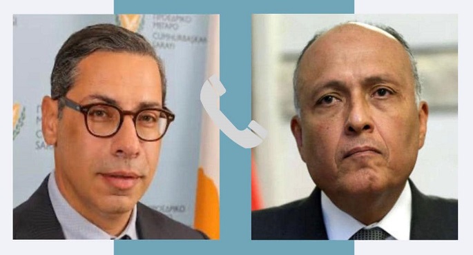 وزير الخارجية يجري اتصالا هاتفيا مع وزير خارجية قبرص