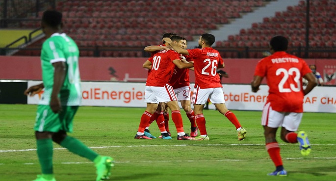 الأهلي يفوز على القطن الكاميروني بثلاثية ويحقق انتصاره الأول بدور المجموعات في دوري أبطال إفريقيا