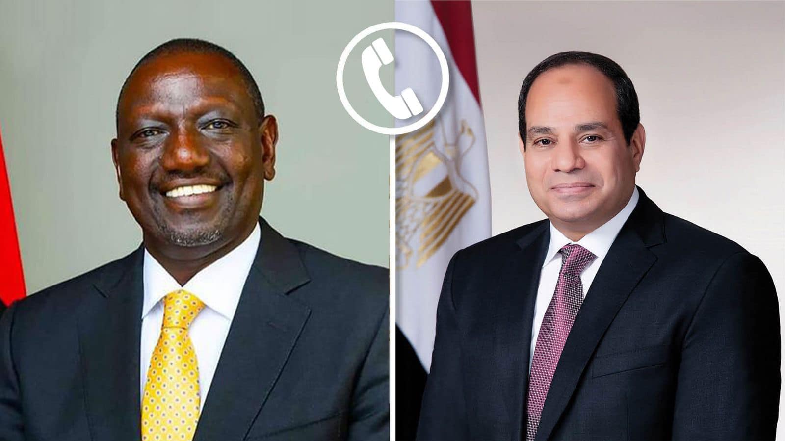 الرئيس السيسي يجري اتصالا هاتفيا بنظيره الكيني لبحث القضايا ذات الاهتمام المشترك