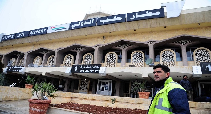 خروج مطار حلب الدولي من الخدمة جراء استهدافه بصواريخ اسرائيلية