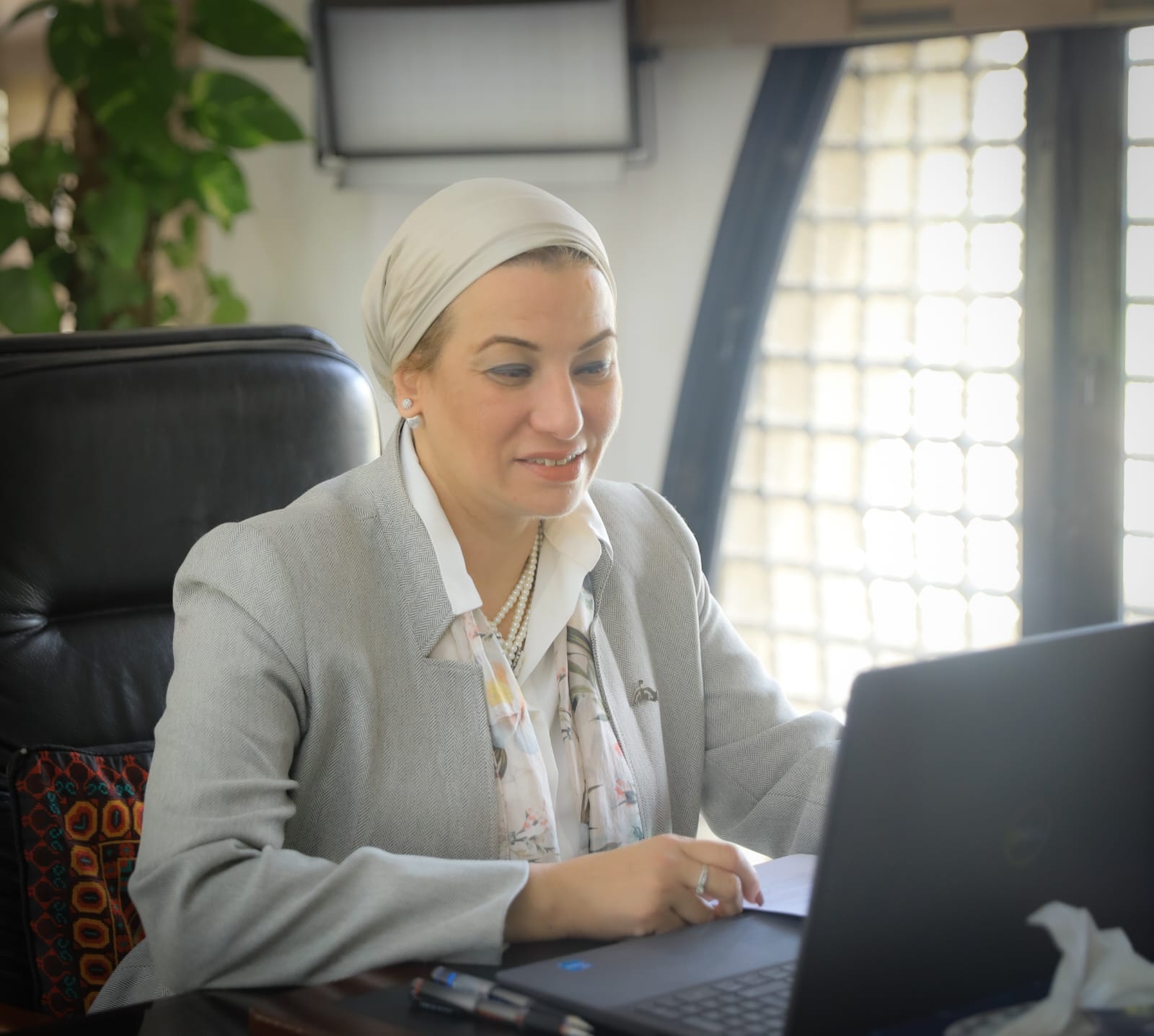 وزيرة البيئة تبحث ونظيرها الأردني التعاون بمبادرة اللجوء المناخي العالمية