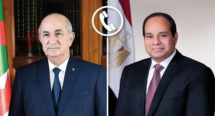 الرئيس السيسي يهنئ نظيره الجزائري هاتفيا بعيد الفطر المبارك