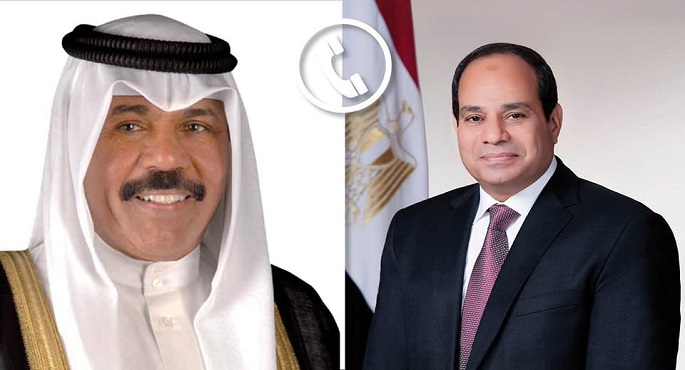 الرئيس السيسي يهنئ أمير الكويت هاتفيا بمناسبة عيد الفطر المبارك