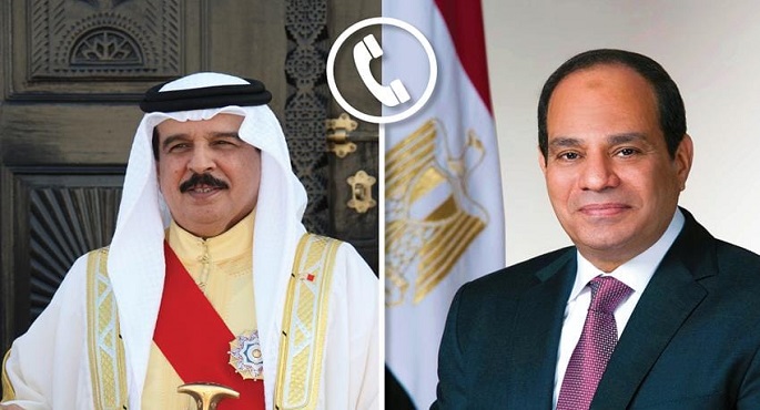 الرئيس السيسي يهنئ ملك البحرين هاتفيا بمناسبة حلول عيد الفطر المبارك