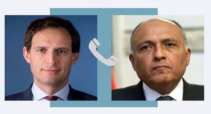 شكري يؤكد خلال اتصال هاتفي مع نظيره الهولندي ضرورة الاستمرار في تشجيع الأطراف السودانية على الاستماع لصوت العقل