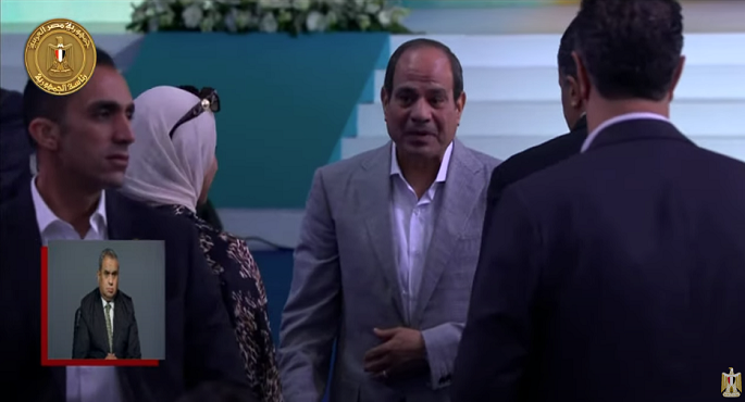 الرئيس السيسي يشارك أسر شهداء ومصابي العمليات من أبطال الجيش والشرطة احتفالية عيد الفطر