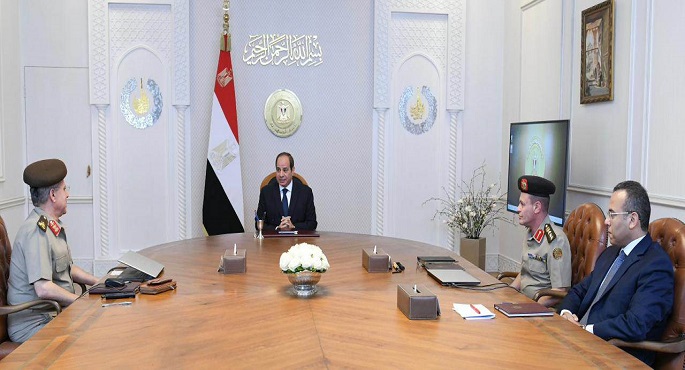الرئيس السيسي يتابع الموقف التنفيذي لعدد من مشروعات الهيئة الهندسية