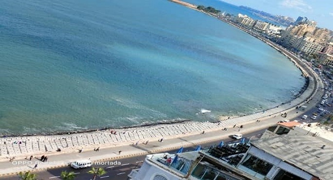 وزير الرى يتابع أعمال حماية شواطئ الإسكندرية