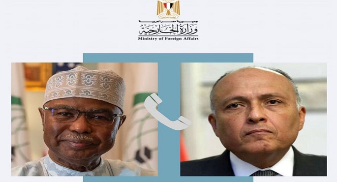 وزير الخارجية يتلقى اتصالًا هاتفيًا من أمين عام منظمة التعاون الإسلامي بشأن تطورات الوضع في السودان