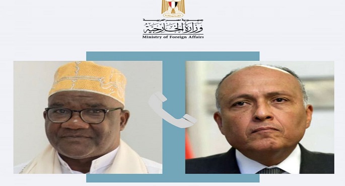 شكري يتلقى اتصالاً من وزير خارجية جزر القمر لبحث الوضع في السودان
