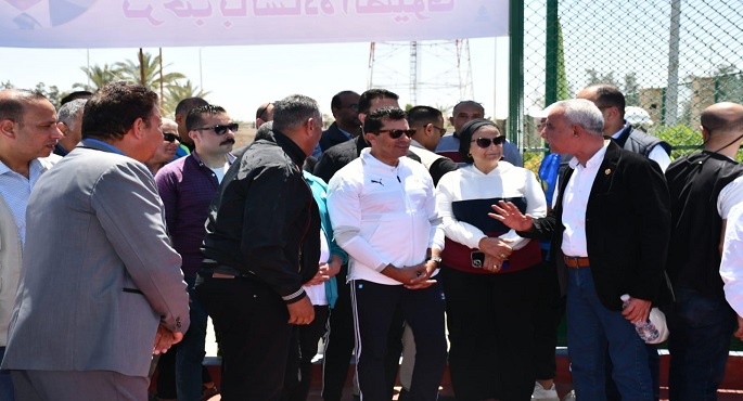 بالصور ..وزير الشباب والرياضة يشهد بانوراما التنمية الرياضية بشمال سيناء