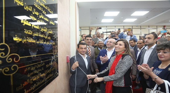وزيرة الثقافة ومحافظ بني سويف يفتتحان قصر ثقافة ببا بعد تطويره