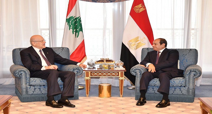 بالصور .. على هامش قمة جدة.. الرئيس السيسي يلتقي ميقاتي ويؤكد أهمية إعلاء المصالح العليا للشعب اللبناني