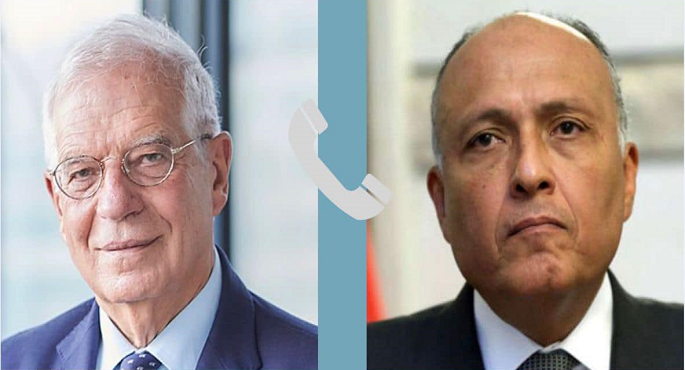 وزير الخارجية يتلقى اتصالاً من الممثل الأعلى للاتحاد الأوروبي للشئون الخارجية والسياسة الأمنية
