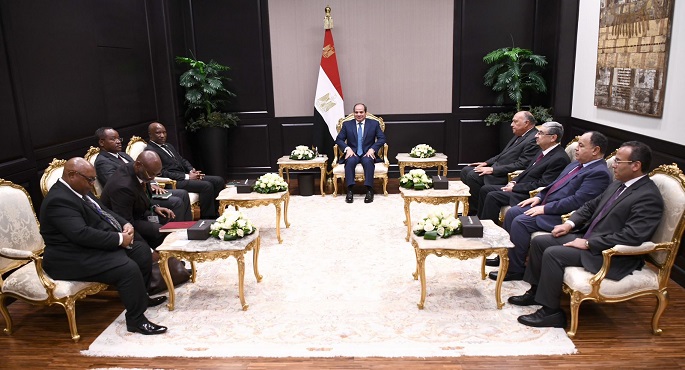 الرئيس السيسي يبحث مع رئيس وزراء بوروندي آخر التطورات الإقليمية ذات الاهتمام المتبادل