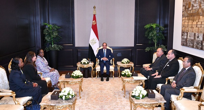 السيسي وسكرتير عام الكوميسا يبحثان تعظيم التكامل الصناعي وزيادة الاستثمار بين دول المنظمة