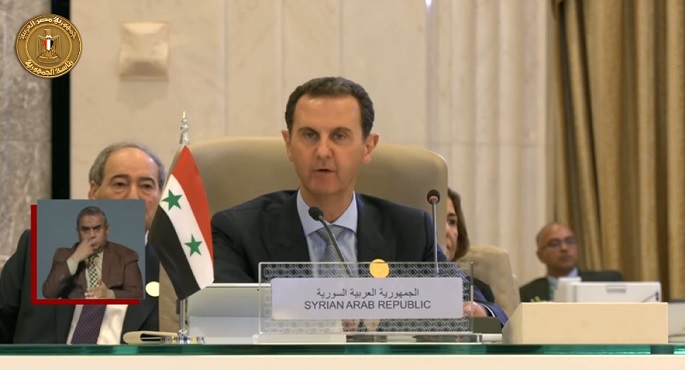 الأسد أمام القمة العربية: العرب أمام فرصة تاريخية لإعادة ترتيب شئونهم بعيدا عن التدخلات الخارجية