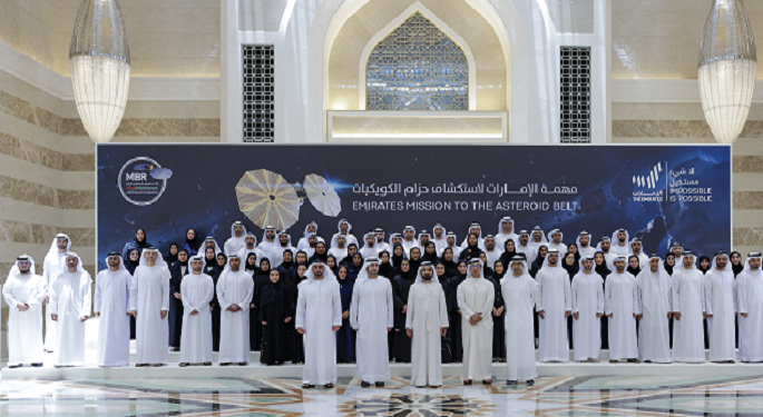 الإمارات تطلق مشروعًا لاستكشاف 7 كويكبات خلال 13 عامًا