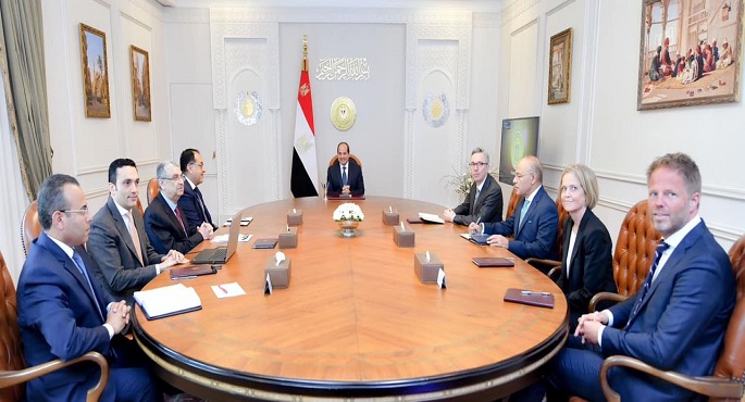 الرئيس السيسي يشيد بالتعاون مع الجانب النرويجي في مجال الطاقة المتجددة والهيدروجين الأخضر