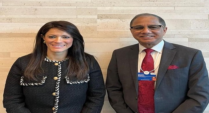 بالصور.. المشاط تبحث تعزيز التعاون مع رئيس المنتدى الاقتصادي العالمي وتلتقي الرئيس التنفيذي لمبادرة “جيل بلا حدود”