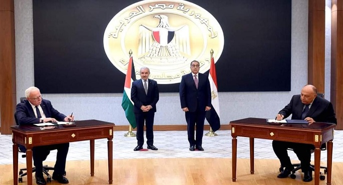 بالصور.. توقيع عدد من الوثائق بين مصر وفلسطين برئاسة مدبولي وأشتية
