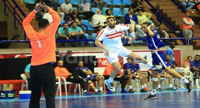 الزمالك يفوز علي وداد سمارة المغربي 38 ـ17 في كأس الكؤوس الافريقية لكرة اليد رجال