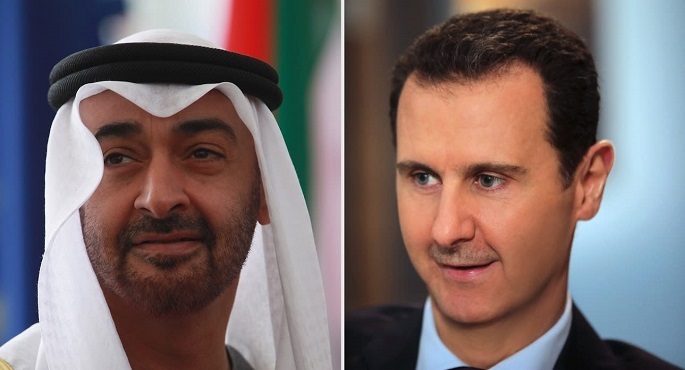 محمد بن زايد وبشار الأسد يبحثان تعزيز العلاقات الثنائية