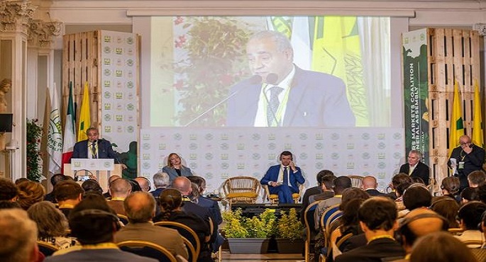 بالصور.. وزير التموين يلقى الكلمة الرئيسية بالمنتدى العالمي للأسواق بروما.
