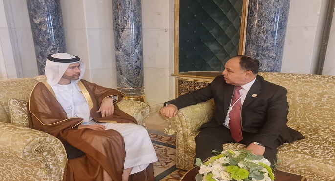 وزير المالية خلال لقائه مع وزير الشئون المالية بالإمارات:نتعامل مع الأزمات العالمية بحزمة متكاملة من الإجراءات