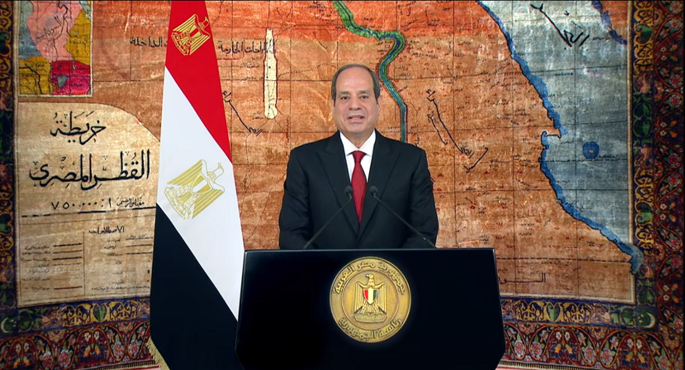 بالفيديو .. السيسي : شعب مصر انتفض في 30 يونيو على من أرادوا اختطاف وطنه