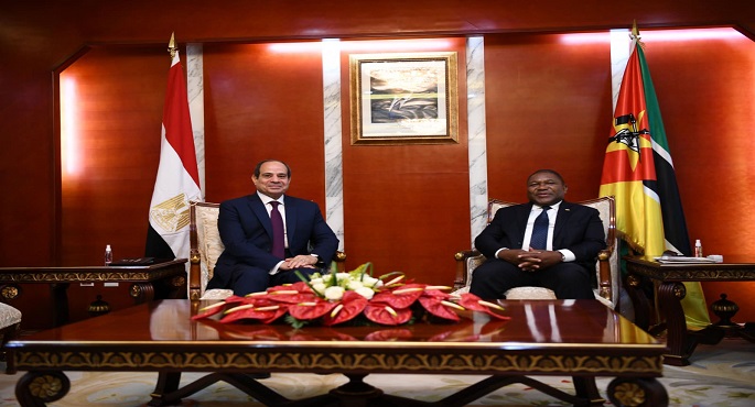 بالصور.. خلال مباحثات مع نظيره الموزمبيقي.. السيسي يعرب عن أمله في أن تساهم زيارته لموزمبيق في فتح آفاق التعاون بين البلدين