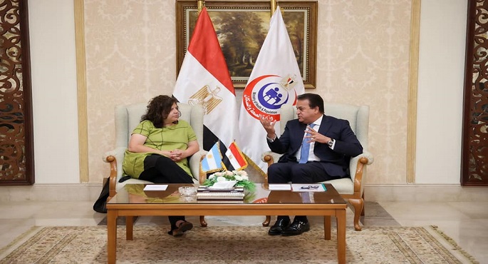 بالصور.. وزير الصحة يلتقي نظيرته الأرجنتينية لبحث سبل التعاون المشترك