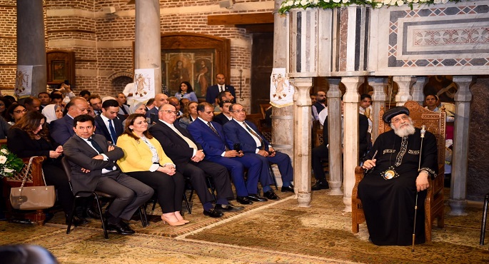 بالصور.. بحضور قداسة البابا تواضروس.. وزيرة الهجرة تشارك في الاحتفال بذكرى زيارة العائلة المقدسة إلى مصر بكنيسة أبي سرجة