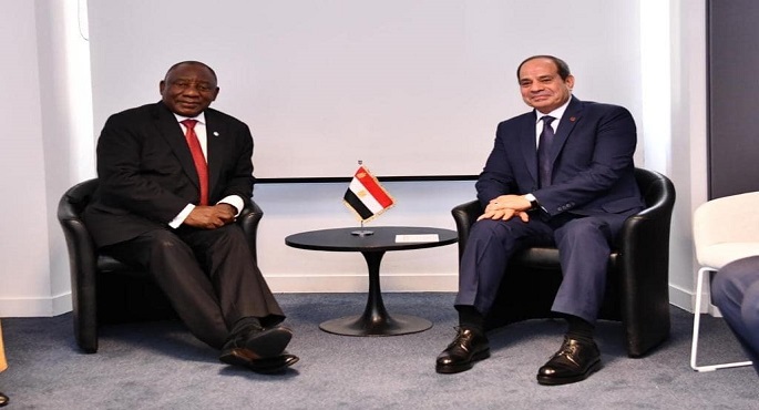 بالصور.. الرئيس السيسي يؤكد حرص مصر على تطوير علاقاتها مع جنوب إفريقيا في مختلف المجالات