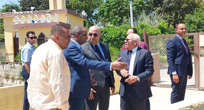 الجزار والغضبان يتابعان إعادة ضخ المياه من القنطرة غرب إلى بورسعيد بعد انقطاعها