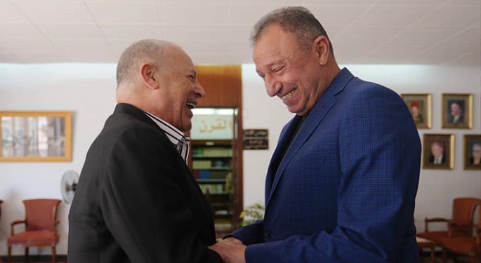 الخطيب يستقبل أبو ريدة ويشكره على دعم الأهلي والكرة المصرية
