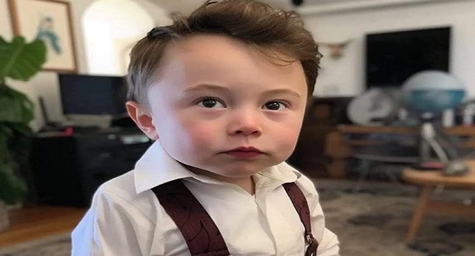 صورة غريبة لماسك طفلاً تغزو التواصل.. حدق فيها جيداً
