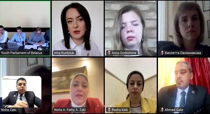“تنسيقية الأحزاب” تلتقي للمرة الثانية برلمان شباب بيلاروسيا لتبادل الخبرات