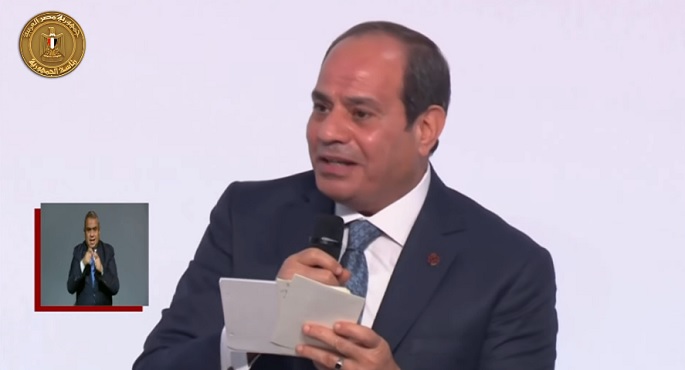 بالفيديو.. الرئيس السيسي يدعو إلى ضرورة الاستجابة لمواجهة التحديات الناتجة عن الأزمات الدولية وتغير المناخ