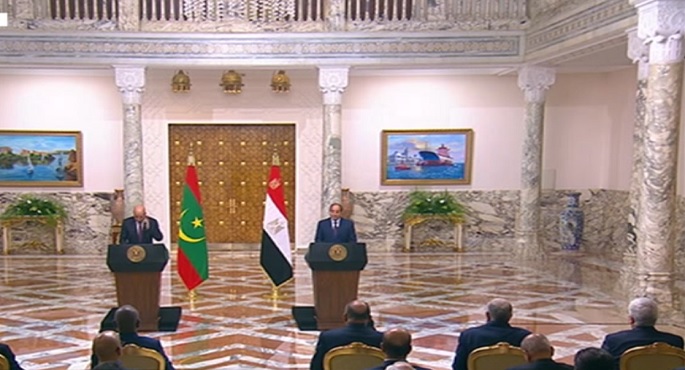مؤتمر صحفى للرئيس السيسي ونظيره الموريتانى محمد ولد الشيخ الغزواني