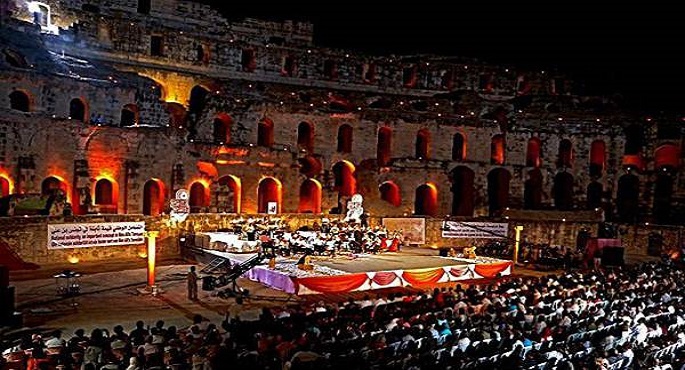 انطلاق المهرجان الدولي للموسيقى السمفونية بالجم التونسية 5يوليو