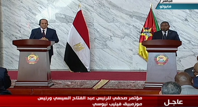 بالفيديو.. خلال مؤتمر صحفي مع نظيره الموزمبيقي.. الرئيس السيسي: توافق بين البلدين في الرؤى تجاه القضايا المختلفة قاريا وإقليميا ودوليا