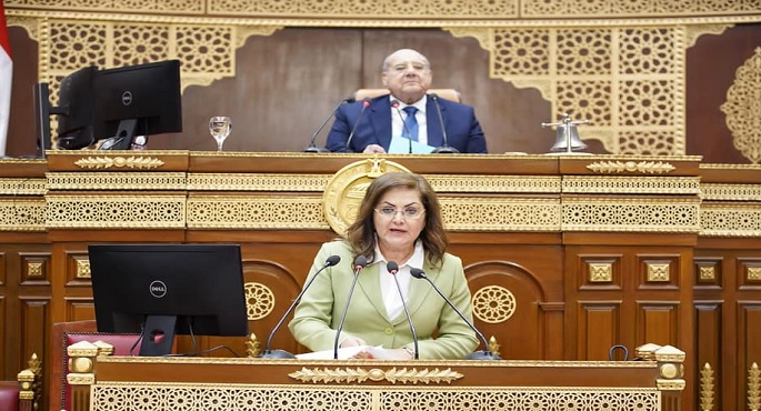 وزيرة التخطيط تستعرض أمام “الشيوخ” خطة التنمية الاقتصادية والاجتماعية لعام (2023 – 2024)