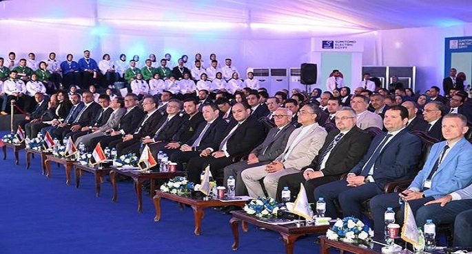 وزير التجارة يضع حجر الأساس للمرحلة الأولى لمصنع الضفائر الكهربائية للسيارات