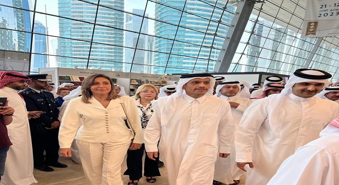 بالصور.. وزيرة الثقافة تُشارك في افتتاح الدورة الـ32 لمعرض الدوحة الدولي للكتاب