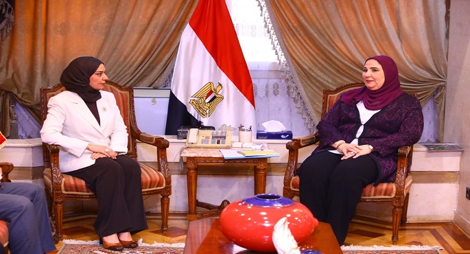 بالصور .. وزيرة التضامن تبحث مع سفيرة البحرين بالقاهرة تعزيز التعاون في ملف الحماية والرعاية الاجتماعية