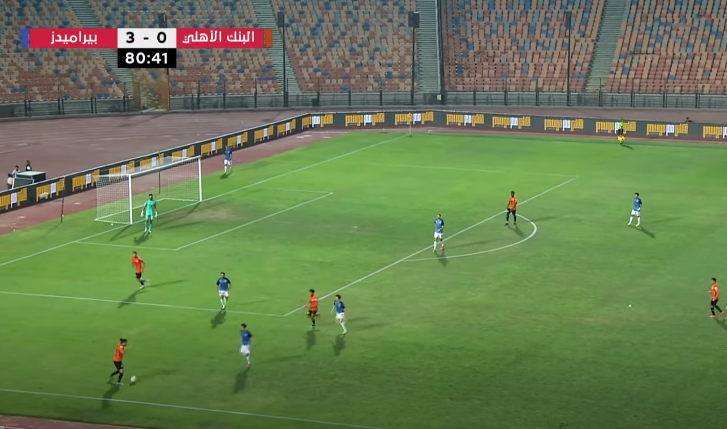 بيراميدز يفوز على البنك الأهلى بثلاثية ويتأهل لنصف نهائى كأس مصر