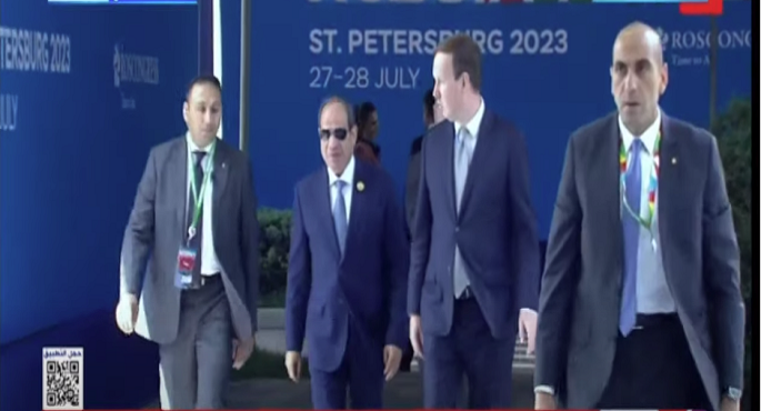 الرئيس السيسي يشهد الجلسة الافتتاحية للمنتدي الاقتصادي والإنساني الروسي الإفريقي الثاني
